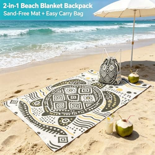Jakiro 2-in-1 Wearable Beach Towel Backpack — view 3