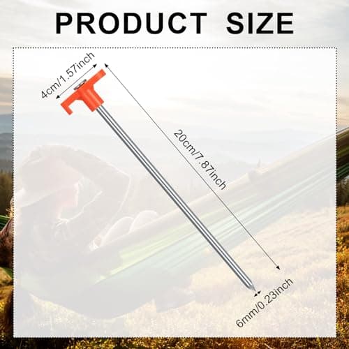 Saerryor 10 Pack Tent Pegs Metal Heavy Duty Camping Pegs — view 2