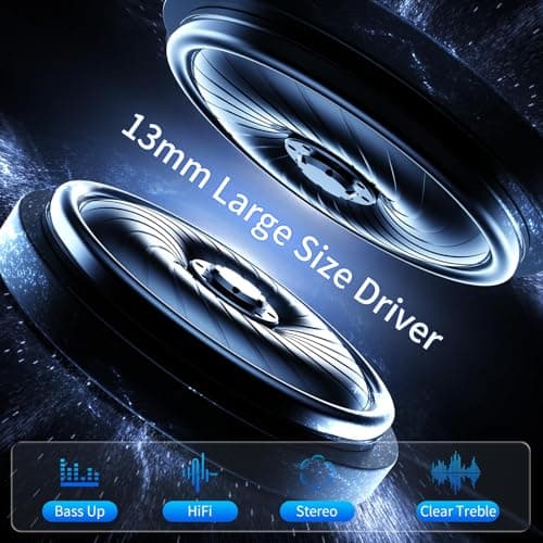 Wireless Ear buds 6-Mic Noise Canceling Large Dual LED Display 48H Playtime — view 2