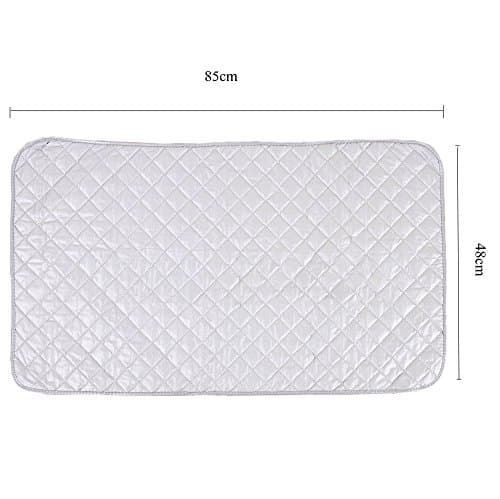 Kaxich Foldable Magnetic Ironing Mat Washer Dryer Heat-resistant Ironing Pad Blanket Thick Portable Ironing Board Cover for Table, Travel and Flat Surface 85 x 48cm Grey — view 3