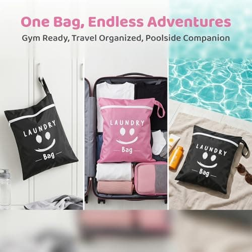 2 Pcs Large Travel Laundry Bag, 48 x 38cm — view 5