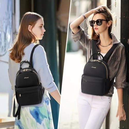 LOVEVOOK Backpack Womens Small Fashion Backpacks for Ladies School Bags for Girls Waterproof Rucksack Bag for Travel Mini Cute City Casual Daypacks — view 2