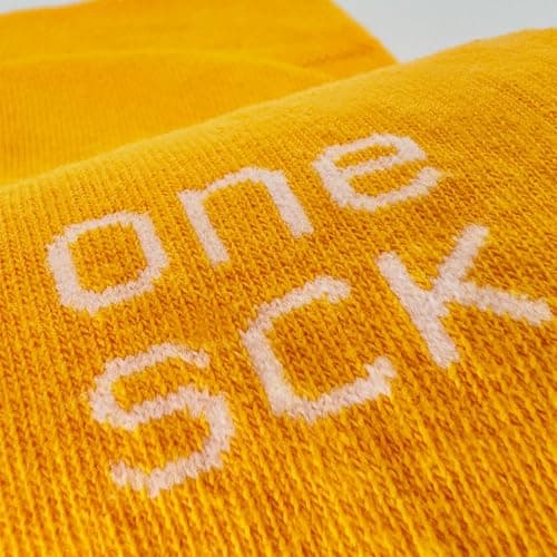 ONESCK Cotton Dress Socks for Women, Light Orange, 4-7 — view 4