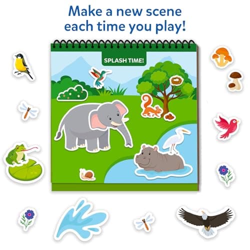 Skillmatics Peelies – Animals, Reusable Stickers, Travel Toy, Gift for Kids — view 6