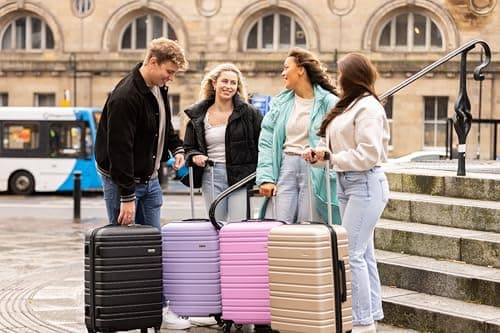 A2B Luggage XL 32" Suitcases with Wheels - Hard Shell Lilac Suitcase — view 4