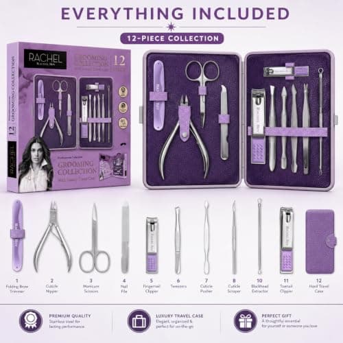 Rachel Roy 12-Piece Manicure Kit for Women with Travel Case — view 4