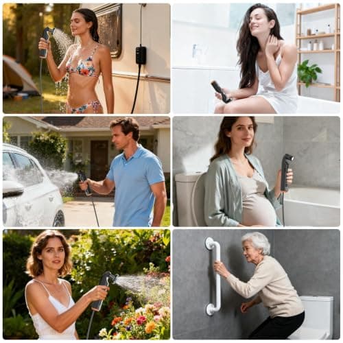 JUTIMER Portable Bidet for Travel, 2 Interchangeable Nozzles, 2 Modes. — view 4