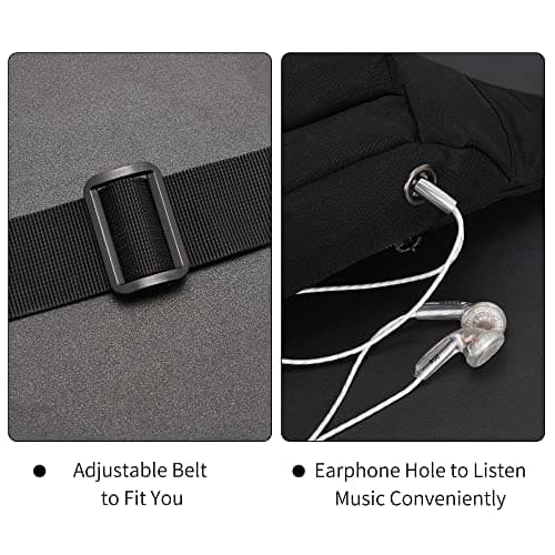 Bumbags Waist Fanny Pack Dog Walking Bum Bag with Adjustable Belt Bumbag for Travel Outdoor Sports Running Hiking Jogging Women Men — view 6