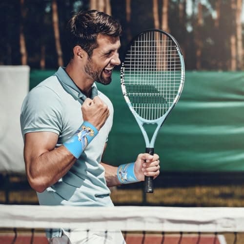 Seagulls in flight Wrist sleeve.Elastic Athletic Sleeve Pair, — view 6