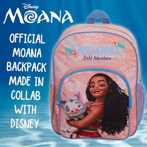 Disney Moana Bag Girls Backpack For Kids Large School Bag Travel Sports Bag With Drinks Holder — view 2