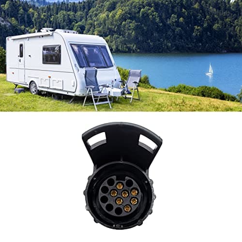 NIHENHAO 7 Pin To 13 Pin Plug Adapter Trailer Connector Towbar Towing Waterproof Plugs Socket Adapter Protects Connection — view 2