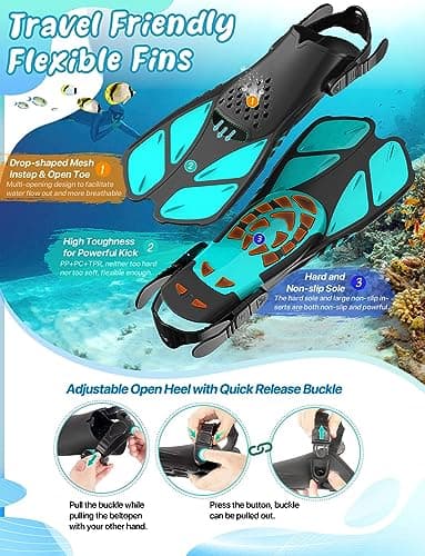 Zenoplie Snorkel Set Adults, with Flippers — view 4