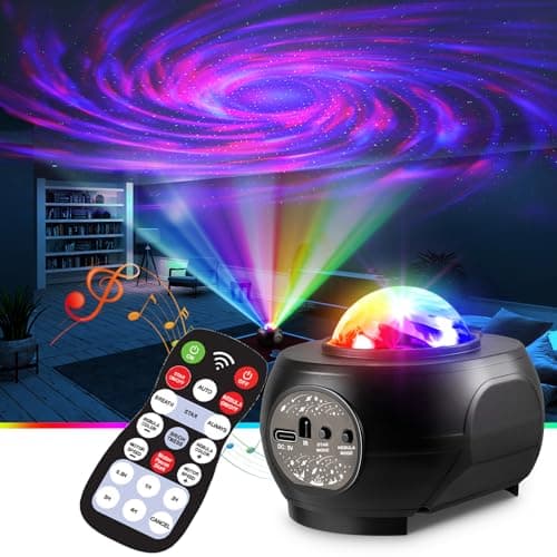 Star Projector & Disco Light – Galaxy RGB LED Night Lamp, Breathing Green Stars, Relaxing Ambience for Bedroom, Gift Ideals, Meditation Lamp, Party Decor — view 3