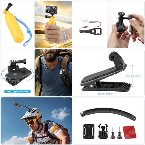 GeeKam 38-in-1 Action Camera Accessory Kit for GoPro, AKASO, DJI, Insta360 — view 4