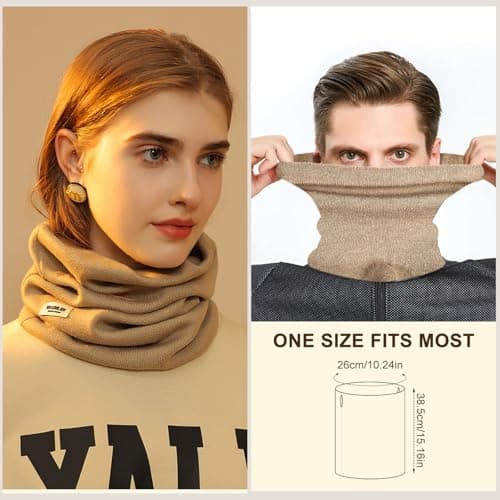 TAGVO Knitted Neck Warmer for Women, Winter Snood Scarf Thermal Neck Gaiter, Multifunctional Windproof Ski Balaclava for Outdoor Sports Motorcycle Skiing Running Cycling — view 4