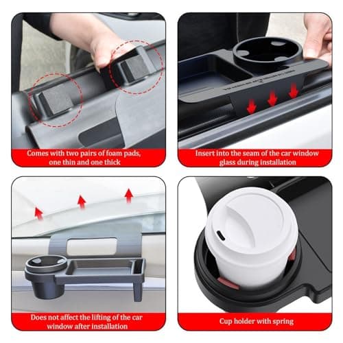 Car Door Organiser,Car Side Pocket Organiser,Car Organizer Storage Box,Cell Phone Holder,Multifunction Car Seat Organizer,Hanging Water Cup Holder,Sunglasses Holder For Keys, Phones, Water Bottles — view 4