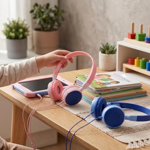 VELATEMOR 12 Pack Wired Headphones for Classroom, 3.5mm Stereo Headset with Adjustable Headband for Kids Adults, Over Ear Student Headphones for School Library Travel — view 6