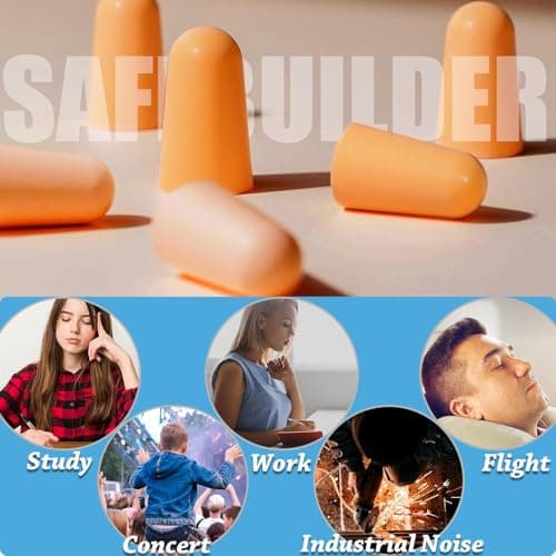 10 Pairs Soft Foam Ear Plugs- 38db Noise Reduction Sponge Earplugs for Sleeping Noise Cancelling Reusable Ear Plugs Hearing Protection for Sleep, Travel, Work, and Study, Flying, Loud Noise — view 6