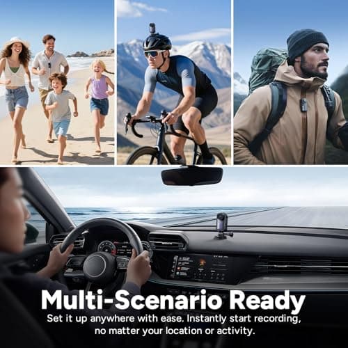 SJCAM C110 Plus Mini Body Camera, with 128GB Card, 4K 170° Fov|Bodycam with Audio & Video Recording, 6-axis Stabilisation,8x Zoom,30M Waterproof Pocket Action Cam Vlogging Camera,f/1.8 POV Cam, Black — view 5