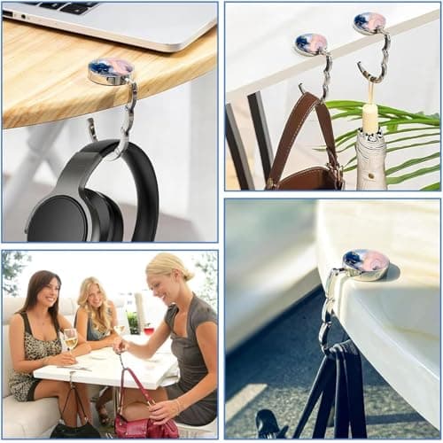 BelleVive Magnetic Hat Clip for Bags and Totes, Magnetic Beach Straw Hat Accessory, Essential Travel Gear Accessories (Brown) — view 6