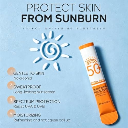 Mini Sunscreen SPF 50+ 24 Pack, Travel Size Sunscreen for Face & Body, Waterproof & Non-Greasy, No White Cast, Lightweight UV Protection for Daily Use, 8g Each — view 4