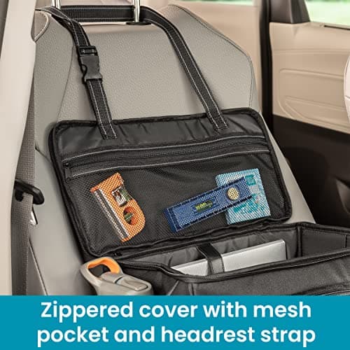 High Road Car Office Organizer - Front Seat Organizer with Desk Supplies Compartment, Laptop Sleeve, 2 Bottle Holders, Storage Cover and Padded Shoulder Strap for Cars, Trucks and Patrol Vehicles — view 6