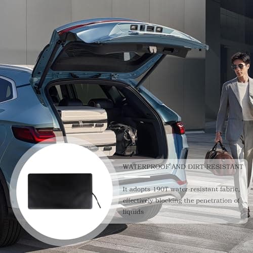 Heavy Duty Cargo, Waterproof Trunk Mat, Car Guard Cover with Anti-Slip Feature, Rubber Vehicle Organizer with Easy Cleaning, Car Storage Protection for Daily Commute Adventure Gear Road Trips — view 4