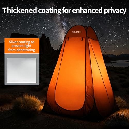 OUUTMEE Pop Up Camping Shower Tent, Toilet Tents for Camping Privacy — view 5