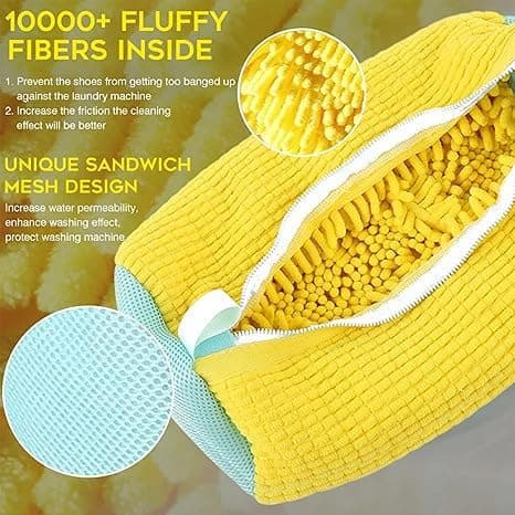 Trainers Wash Bag - Protect Your Trainers & Washing Machine - Durable Wash Bag for Trainers, Shoes & Delicates - Fits Shoe Sizes 7-11 (38-46cm) — view 4