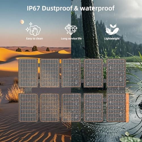 Flexsolar 100w Portable Solar Panel Chargers DC/QC 3.0 USB-A & PD3.0 USB-C — view 5