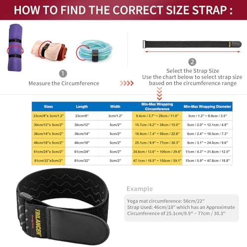 Trilancer Elastic Cinch Straps with Anti-Slip Strips, 81cm x 5cm (4 Pack) — view 5