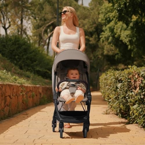 Silver Cross Clic 2 Compact Stroller & Travel Bag, Birth to 22kg, Cobble — view 2