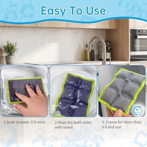 Mini Ice Packs, 4 Pcs of 6-Cell Reusable Small Ice Pack for Lunch Boxes — view 6