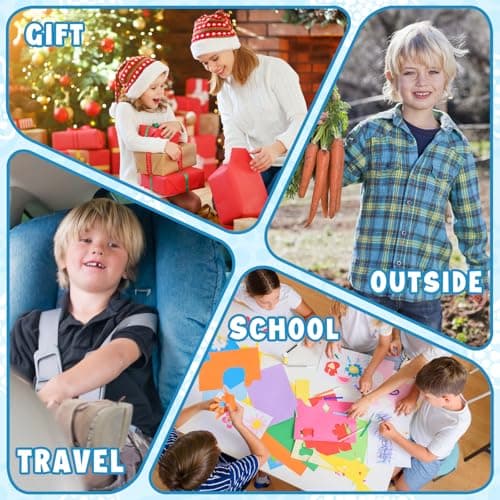 Teens Cool Wallets for Boys & Girls with Zipper Coin Pocket Card Slot, RFID Trifold Canvas Outdoor Lovely Design Magic Sticker for 12-16 Ages(Black Game) — view 6