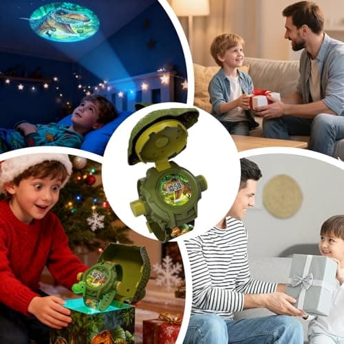 szaluyk Kids Dinosaur Watch | Adjustable Educational Toy | Children Projection Electronic WatTch | Fun Learning Gift for Boys Girls Birthday Christmas Holiday Home Travel Indoor Outdoor — view 3