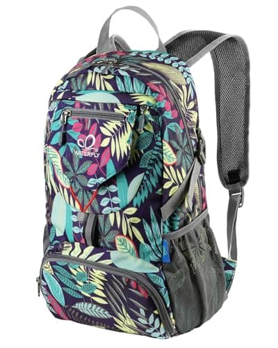 Waterfly Ultra Lightweight Foldable Backpack: 20L Packable Rucksack