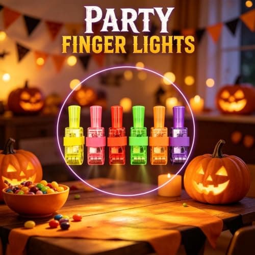 Halloween Finger Lights for Kids, 12 Pack Halloween Finger Projector Lights — view 5