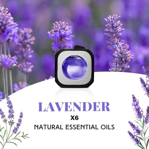 SCENTORINI Car Air Freshener Vent Clip Lavender Fragrance 6 Pack 24ml — view 3