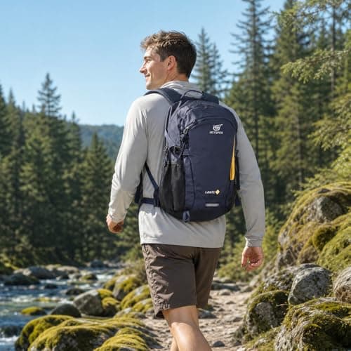 SKYSPER Small Hiking Backpack, 30L Lightweight Travel Backpacks Hiking Daypack Rucksack Women Men for Trekking Backpacking Outdoor Sports — view 2