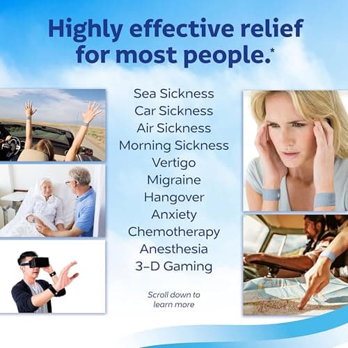 SinChic 4 Pair Motion Sickness Relief Wristbands — view 5