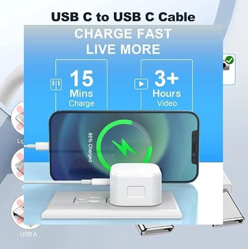 Duradeals 20W Fast Charger Travel Kit with USB-C Cable, 3 Metres — view 5