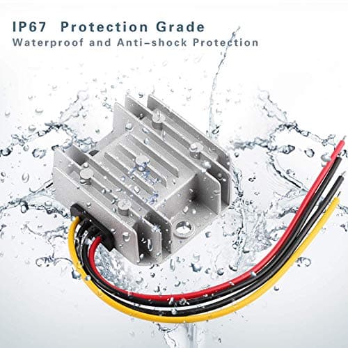 HOMELYLIFE DC Voltage Reducer DC 36 V 24 V 12 V to 12 V 3 A Buck Converter Voltage Regulator Waterproof Module Transformer (8V-40V to 12V 3A) — view 5