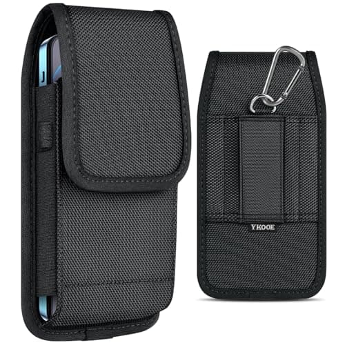 ykooe Mobile Pouch Phone Holster for iPhone 17Air 17 16 15 14 13 12 11 Pro Max XS Max XR 8 7 6 Plus, Samsung Galaxy, Google Pixel, (XL)