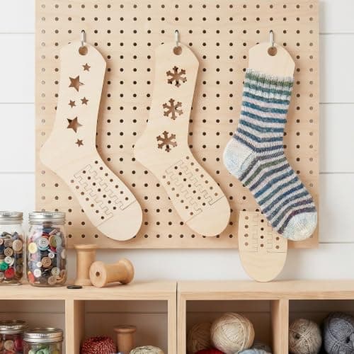 Hoement 4pcs Wood Sock Blocking Board, Portable Multi Project Organizer — view 5