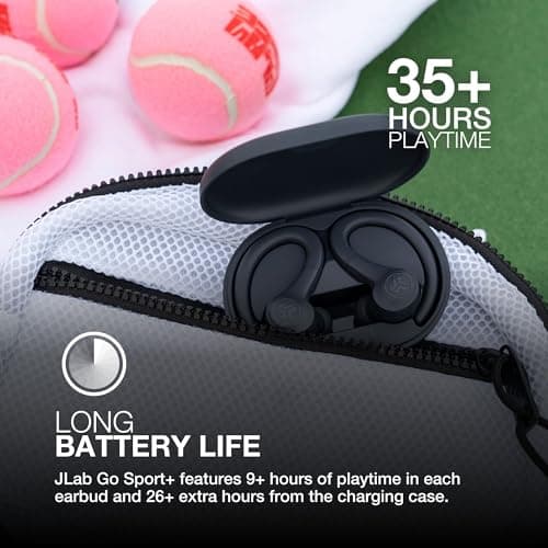 JLab Go Air Sport+ Running Headphones - Bluetooth Earbuds, Coral — view 2