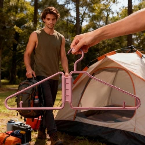 Folding Hangers 12 Pieces Portable Space Saving Travel Accessories — view 5