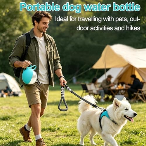 2 in 1 Portable Dog Water Bottle, Dog Water Bottles for Walking — view 3