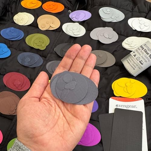 Self-adhesive Repair Patches for Jackets, Tents, Sleeping Bags, Graphite — view 2