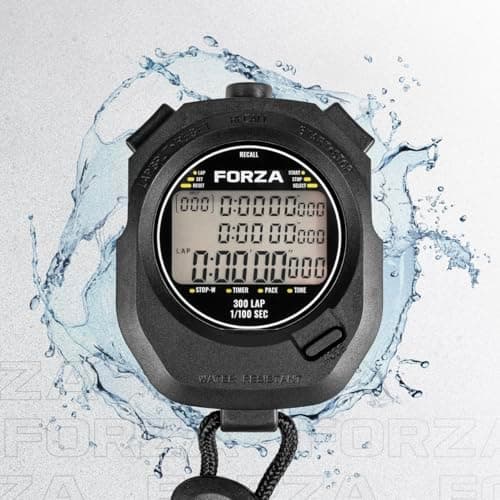 FORZA Stopwatch 300 | Professional Grade Stopwatch with 300-Lap Memory & Water-Resistant Casing - Battery & Lanyard Included (Pack of 1) — view 5