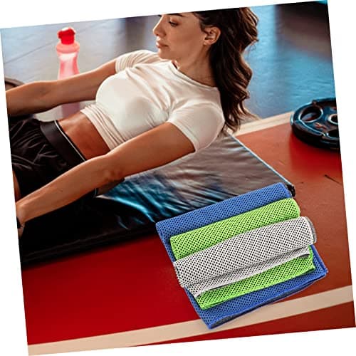 Toyvian 3pcs Quick Dry Sports Towels Polyester for Backpacking and Fitness — view 3